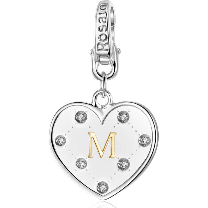 Rosato RAL013 charms ciondolo alfabeto lettera M