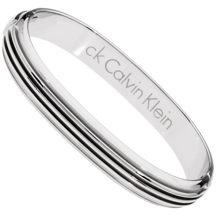 CK KJ39CB01020S Jeans bracciale in acciaio lucido con apertura