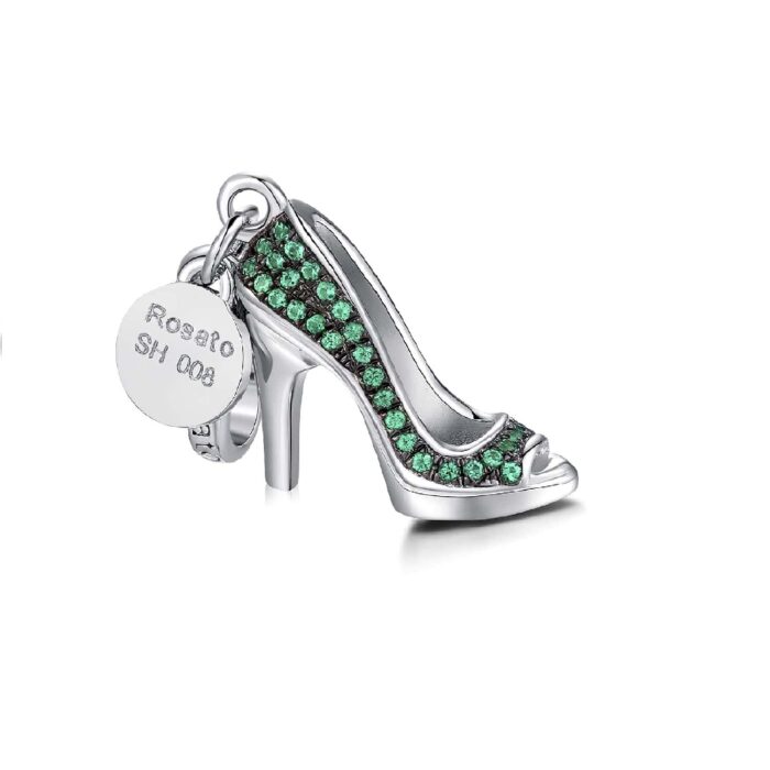 Ciondolo Rosato SH008 My shoes charms scarpa tacco zirconi