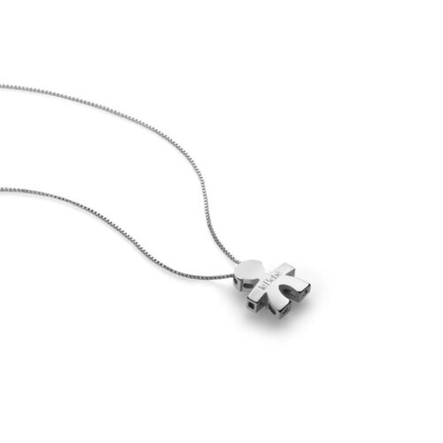 Collana Lebebè Sagoma Bimbo Oro Bianco 18kt