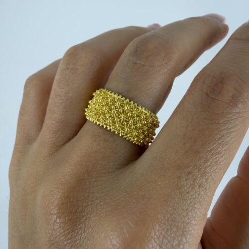 Fede Sarda a Fascia in Oro 18kt